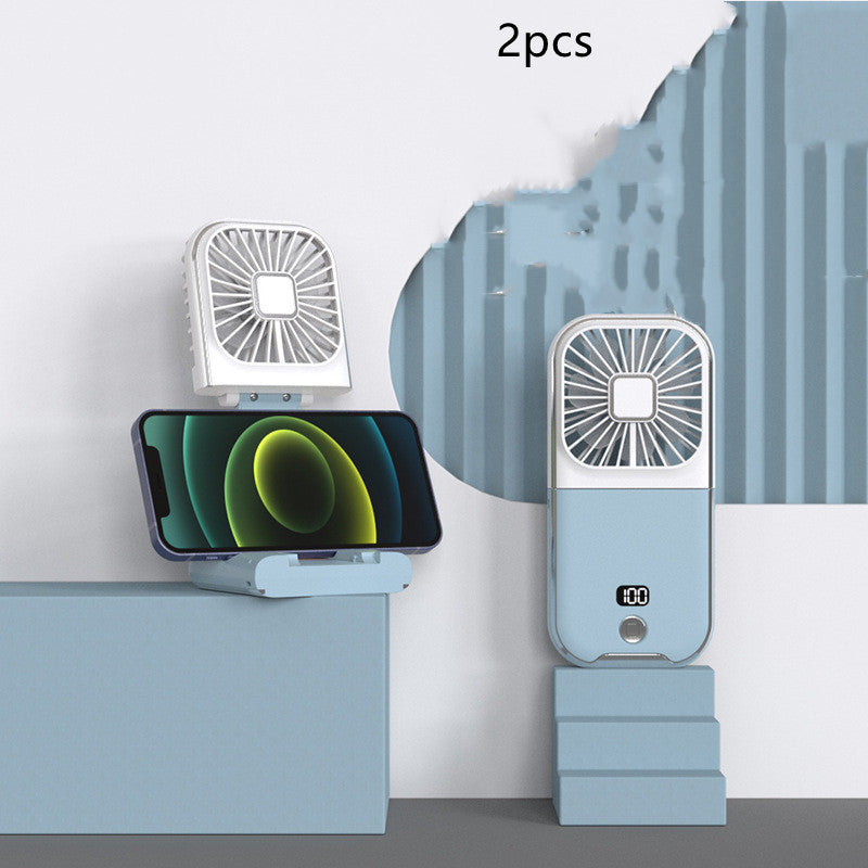 Folding Portable Digital Display Handheld Small Fan.